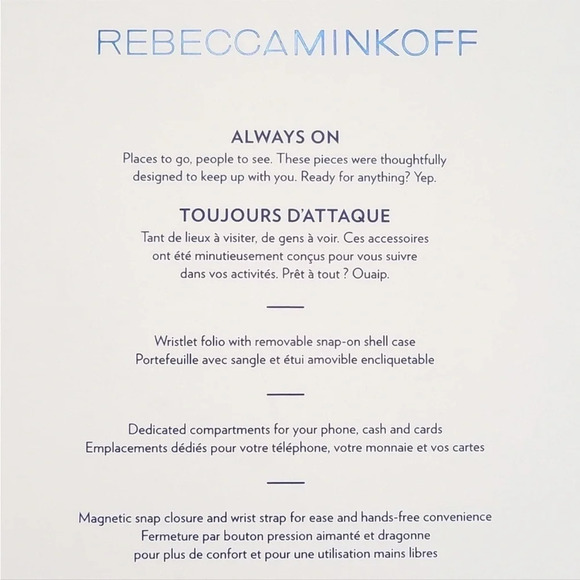 Rebecca Minkoff Love Lock Wristlet for Iphone Xs & Iphone X Case - Picture 6 of 11